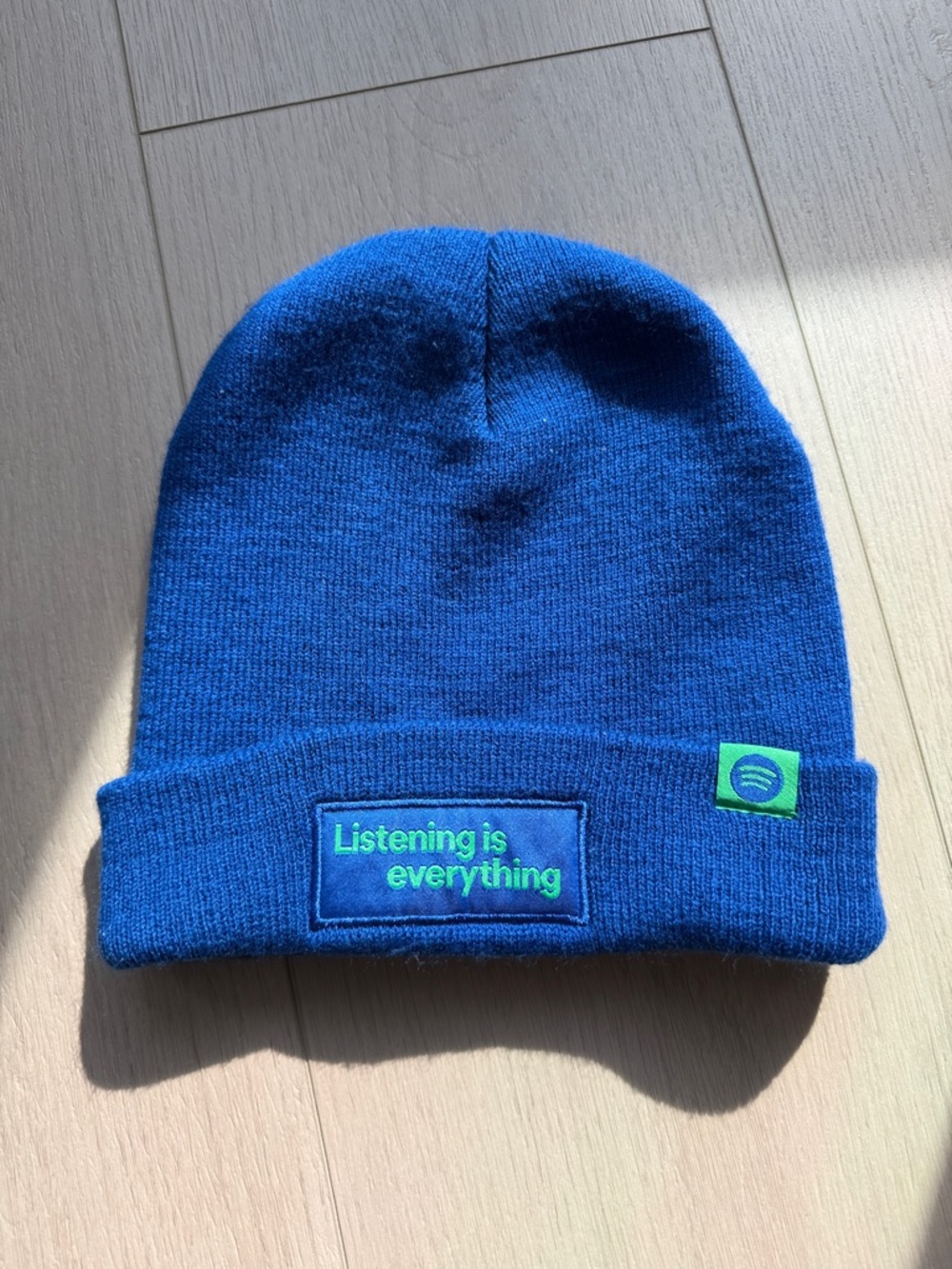 Spotify Blue Beanie - "Listening is Everything"